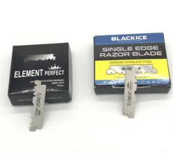 Супер Нержавеющая одинарная стальная половина лезвие для Парикмахерская бритва