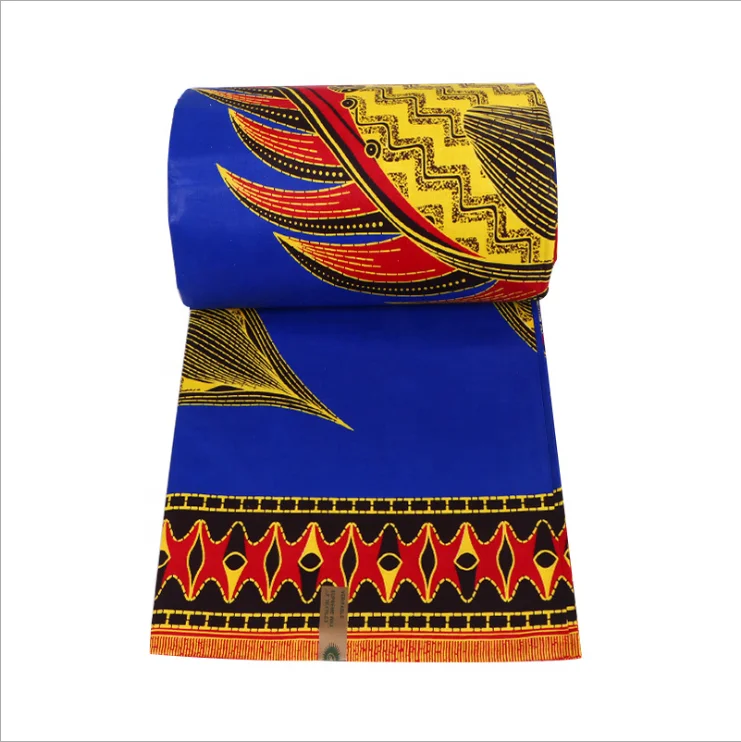 
Royal blue color African Wax Fabric with spot supplies 