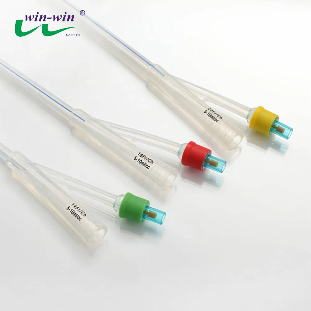 Wholesale 2-way all silicone foley catheter types CE ISO