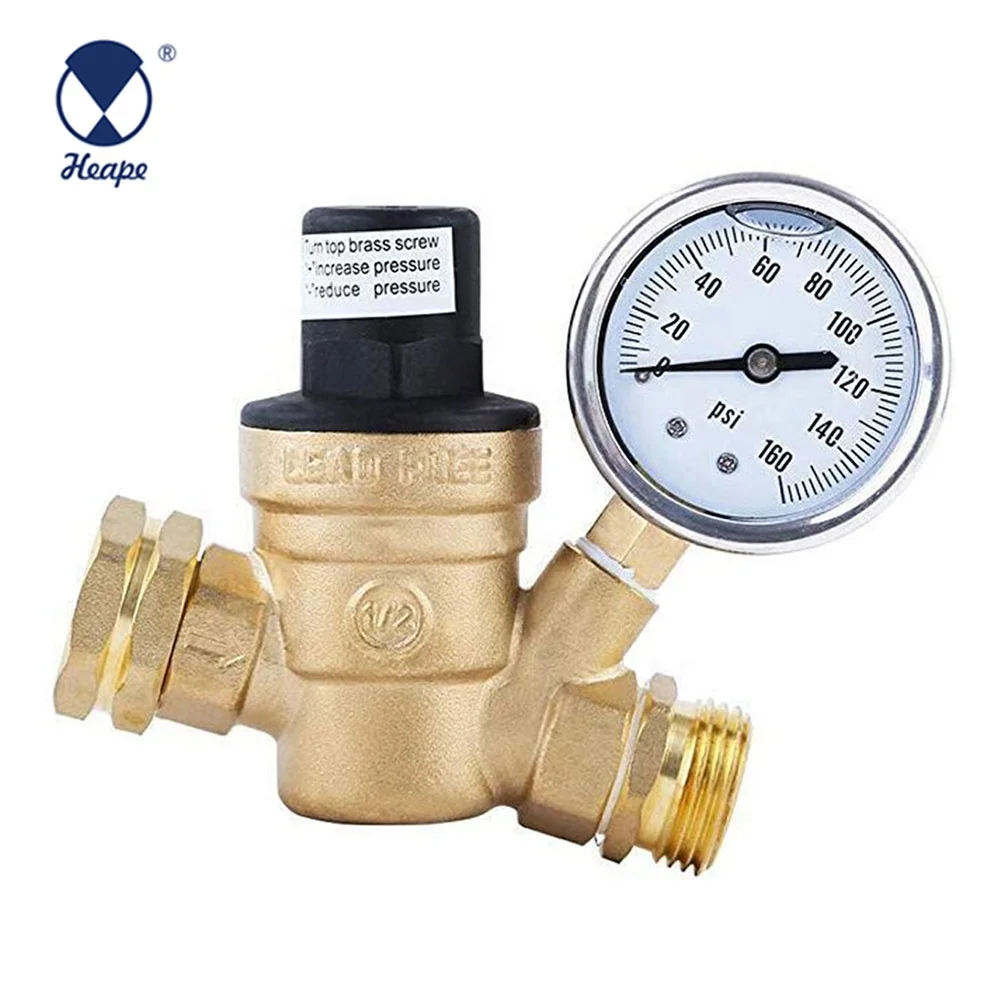 HEAPE 1/2' NPT Lead Free Water Pressure Reducing Valve