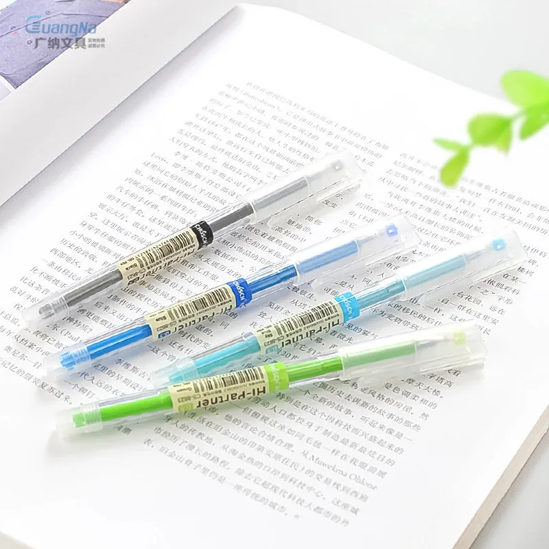 8 видов цветов/набор гелевых ручек 0,5 мм, прозрачная цветная нейтральная ручка