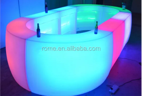 Rechargeable LED Furniture Beach Event Club Outdoor Bar Counter