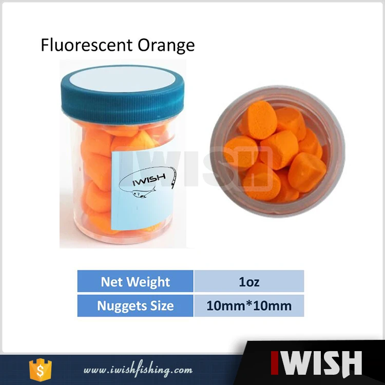 Supplying Float Fluorescent Yellow Color Nuggets Fishing Trout Baits