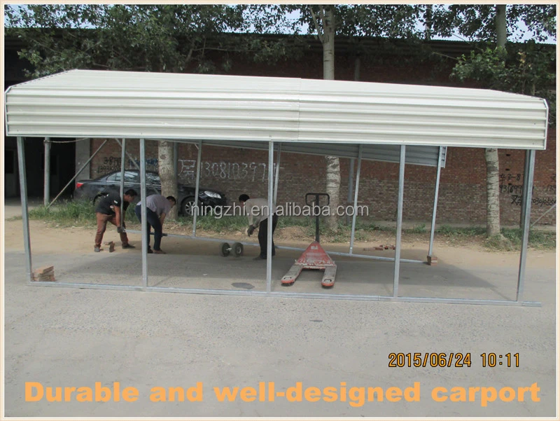Galvanized Frame car parking shed carports