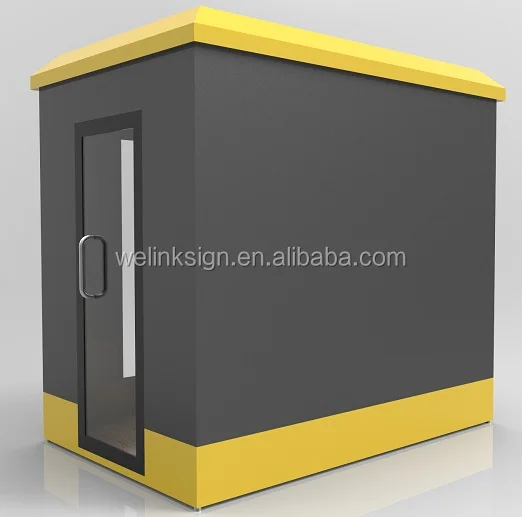 Sheet metal outdoor kiosk for retail promotion