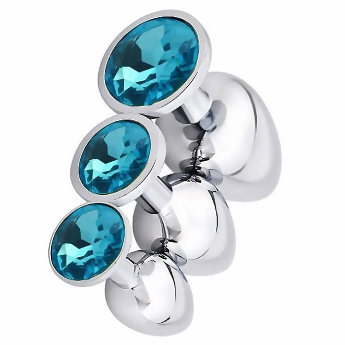 
Factory Directly Anal Sex Product Jeweled Butt Plug 