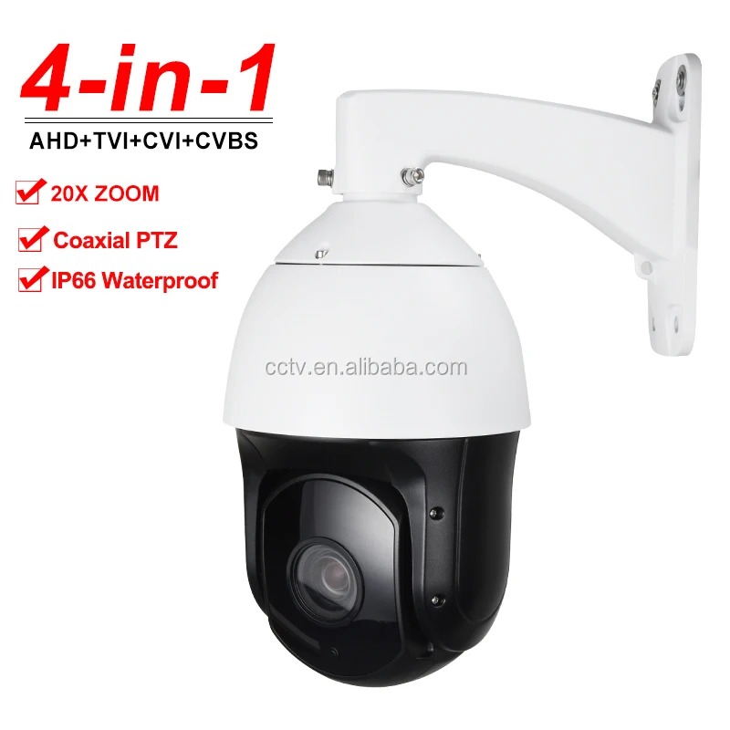 
Outdoor Security 4 in 1 PTZ Camera Full HD 1080P 2MP AHD TVI CVI Analog 4-in-1 High Speed Dome 20X ZOOM Night Vision IR300m 