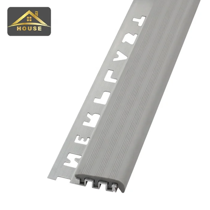 Foshan FSF Stairs Parts Ceramic Tile Nosing Brass Non-slip Aluminium Stair Nosing Step Anti-slip for Stair Tread