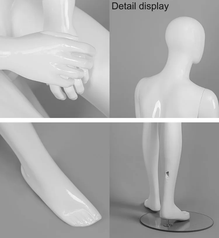 XINJI New Design Glossy White Mens Manikin Full Body Mannequin For Sale