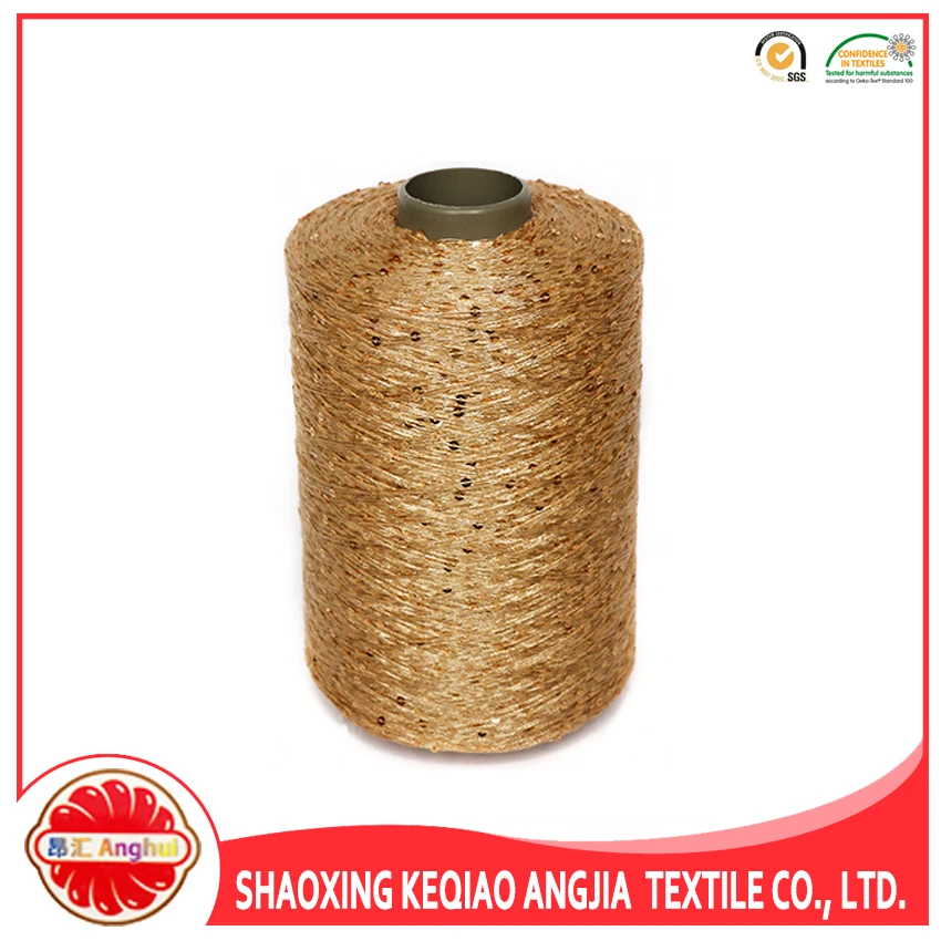 Hot sale fancy cotton sequin yarn cotton yarn