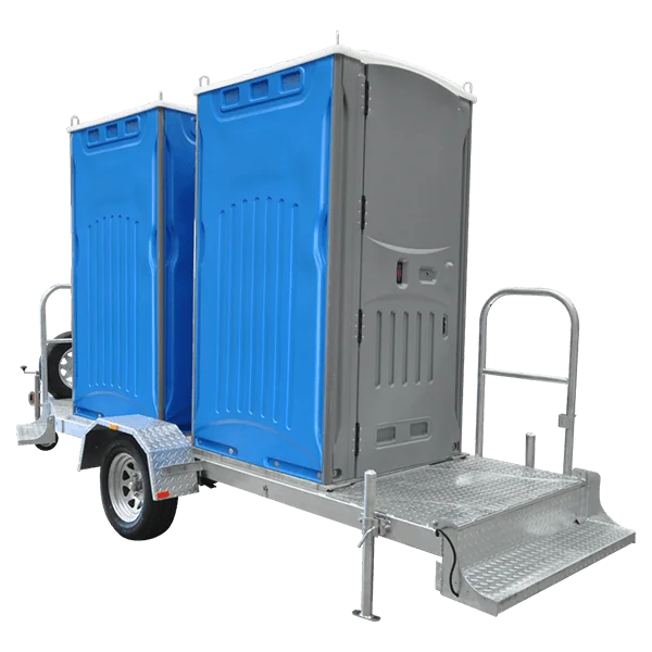 Customized Double Public Toilet Hot Dip Galvanized Trailer