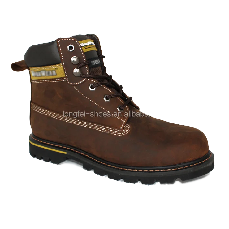 Genuine Leather basic acid resistant safety protective shoes factory work boot