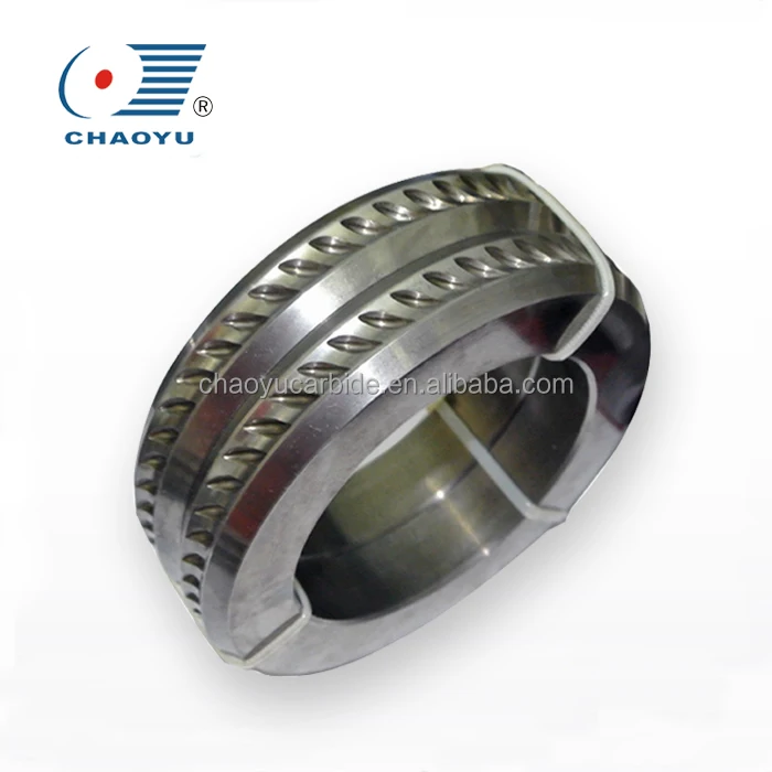 PR 7.0 Tungsten carbide rollers for cold rolling cassette for flattening and ribbed wire