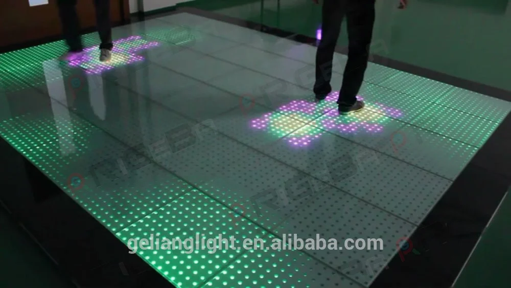 
Hot selling 50*50cm LED Interactive Sensitive Dance Floor 
