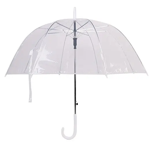 dome transparent umbrella cheap umbrella clear color high quality wedding parasol
