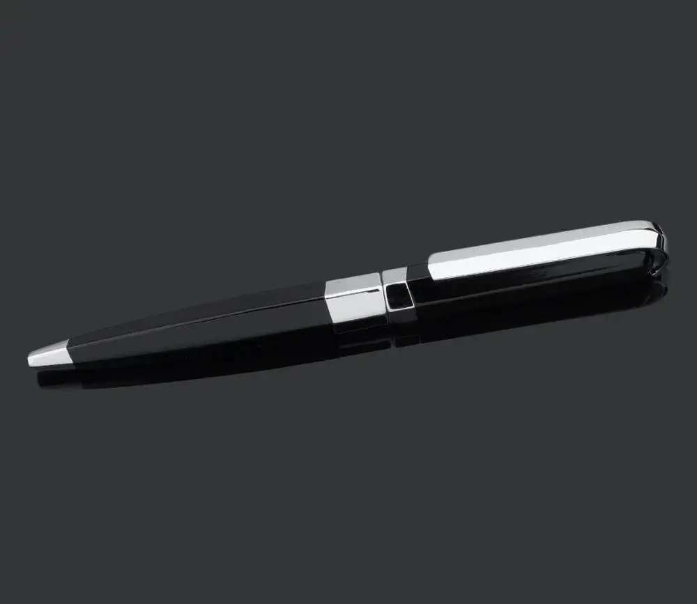 
Luxury Polygonal Design Black Ink Twist Ballpoint Pen Manufacturers 