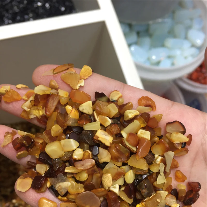 
Natural Rock Beeswax Rough Stones Raw Amber Gravel For Home Decor 