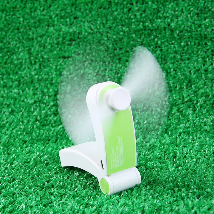 Портативный ручной мини-вентилятор на батарейках с 2 скоростями