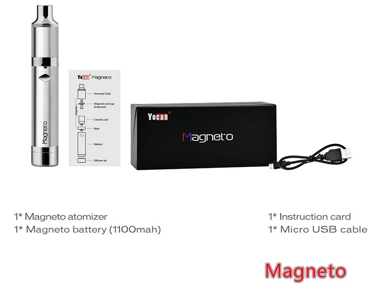 США Топ продаж восковой испаритель ручка Yocan magneto оптом с магнитной катушкой встроенной