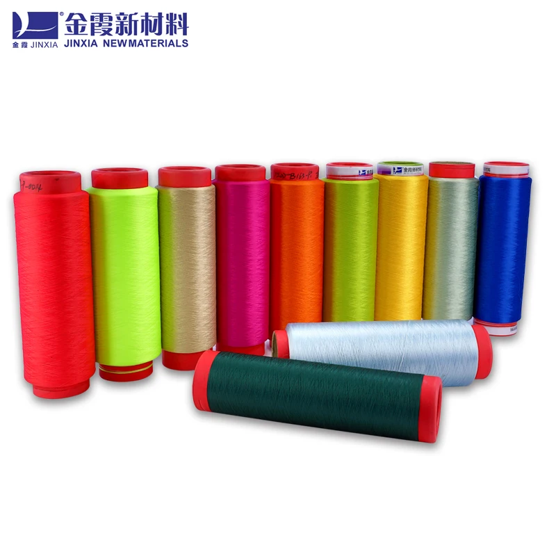 JINXIA 150D/144F окрашенные Dope полиэфирные нитки пряжа dty полиэфирная трикотажная пряжа