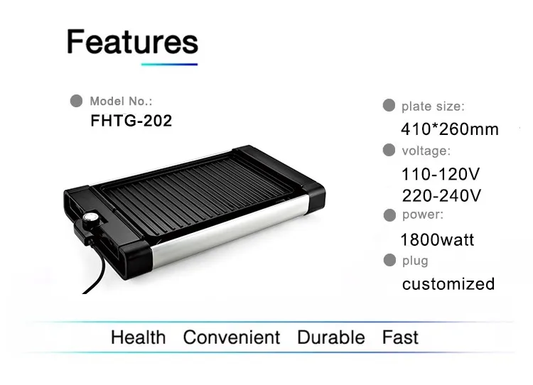 Smokeless Indoor BBQ Grill  Hot Sale korean Electric BBQ Table Grill