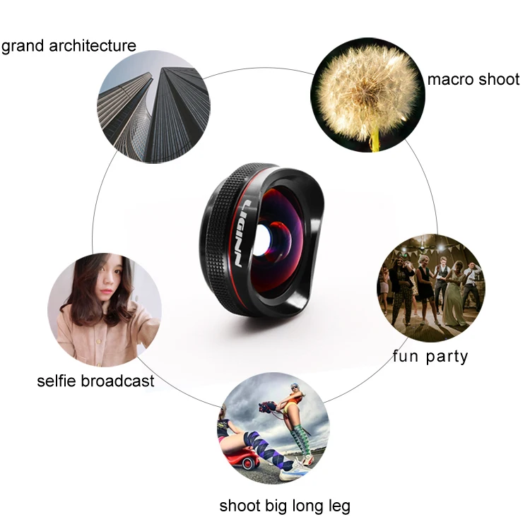 LIGINN amazon best sellers mobile phone camera lenses HD 16 mm wide angle 15x macro lens for smartphone