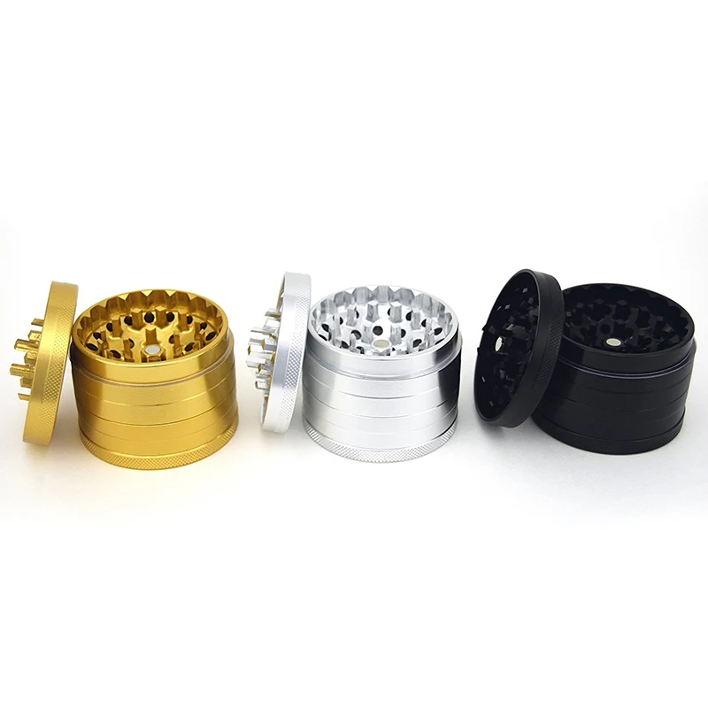 Custom Logo Tobacco Herb Dry Spice Zinc Alloy Aluminum Herb Grinder