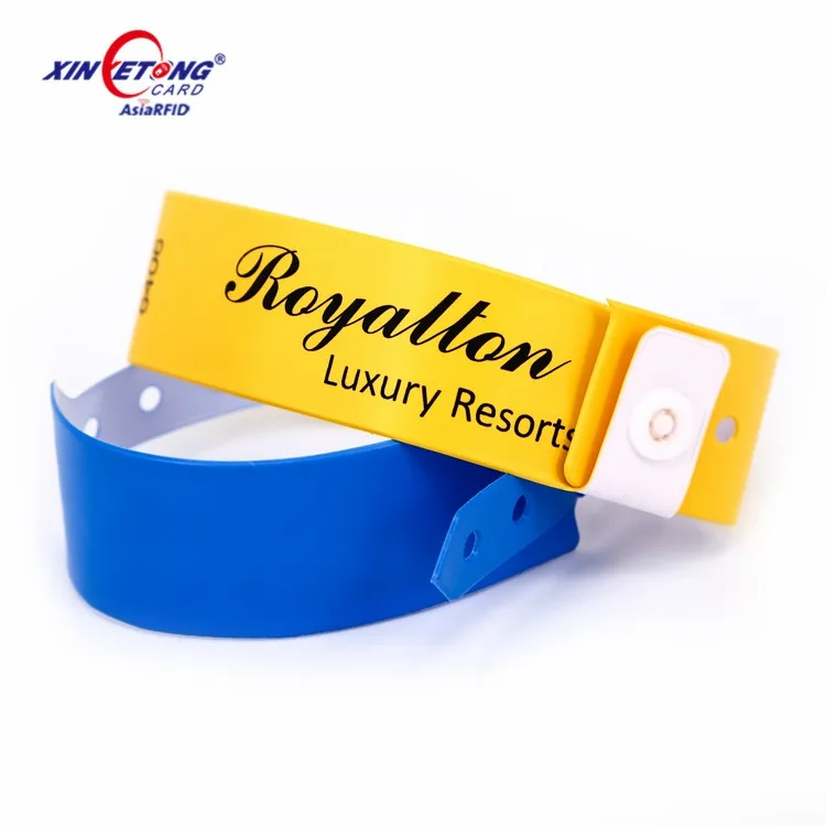 Pvc Bracelets 1 Time Use Clear Identification Vinyl PVC Hotel Plastic wristband