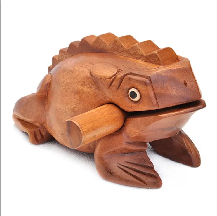 QS brand high quality feature craft thailand wooden frog