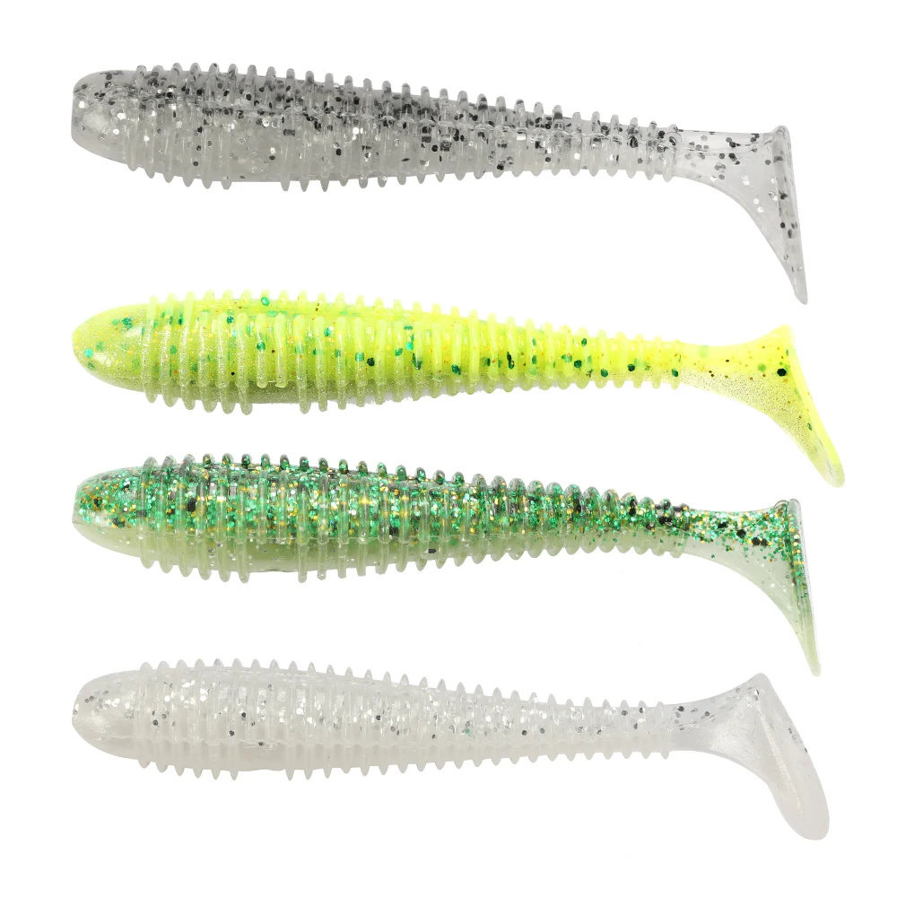 HONOREAL Popular Design Soft Plastic Fishing Lures with Paddle Tail Swimbait