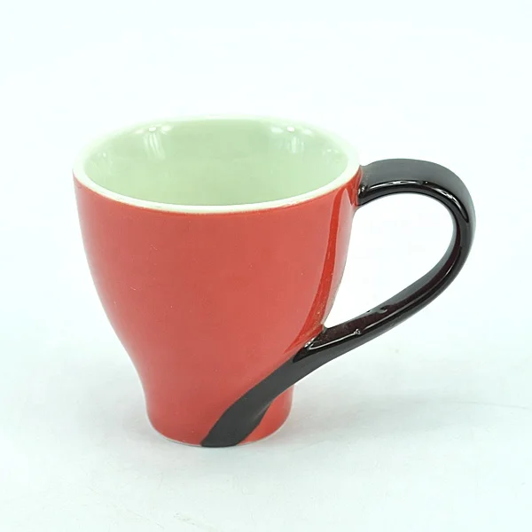 Good price china red ceramic elegant teacup and saucer China Factory