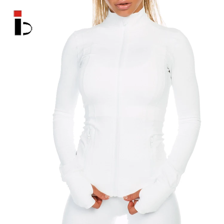 Custom Sports Gym Yoga Wear work out Women Zip Fitness Jacket