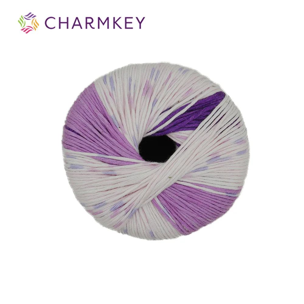 
Super Soft Charmkey Natural Bamboo Blended Yarn Fancy Knitting Yarn for Crochet Sweater and Scarf 