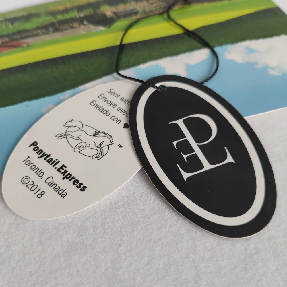 Customized label new paper  hang tag,High Quality Own Brand Embossed Logo Seal Watch Thick Paper Tag with eyelet ring