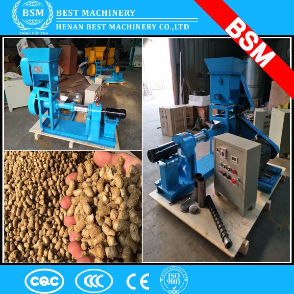 200-300kg/h auger/extruder floating fish feed machine / catfish feed pellet machine