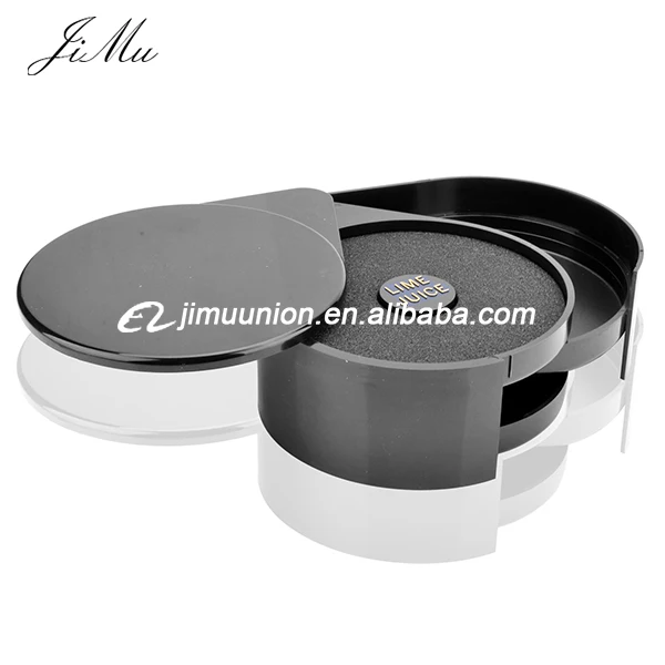 Black Cocktail Margarita Glass Rimmer 3-Tray Bar Sugar and Salt Glass Rimmer