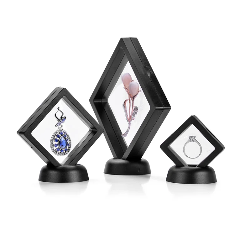 Трехмерная подвеска, плавающая с прозрачной и пластиковой рамкой из полиэтилена, упаковка для ювелирных изделий, дисплеи, набор коробок