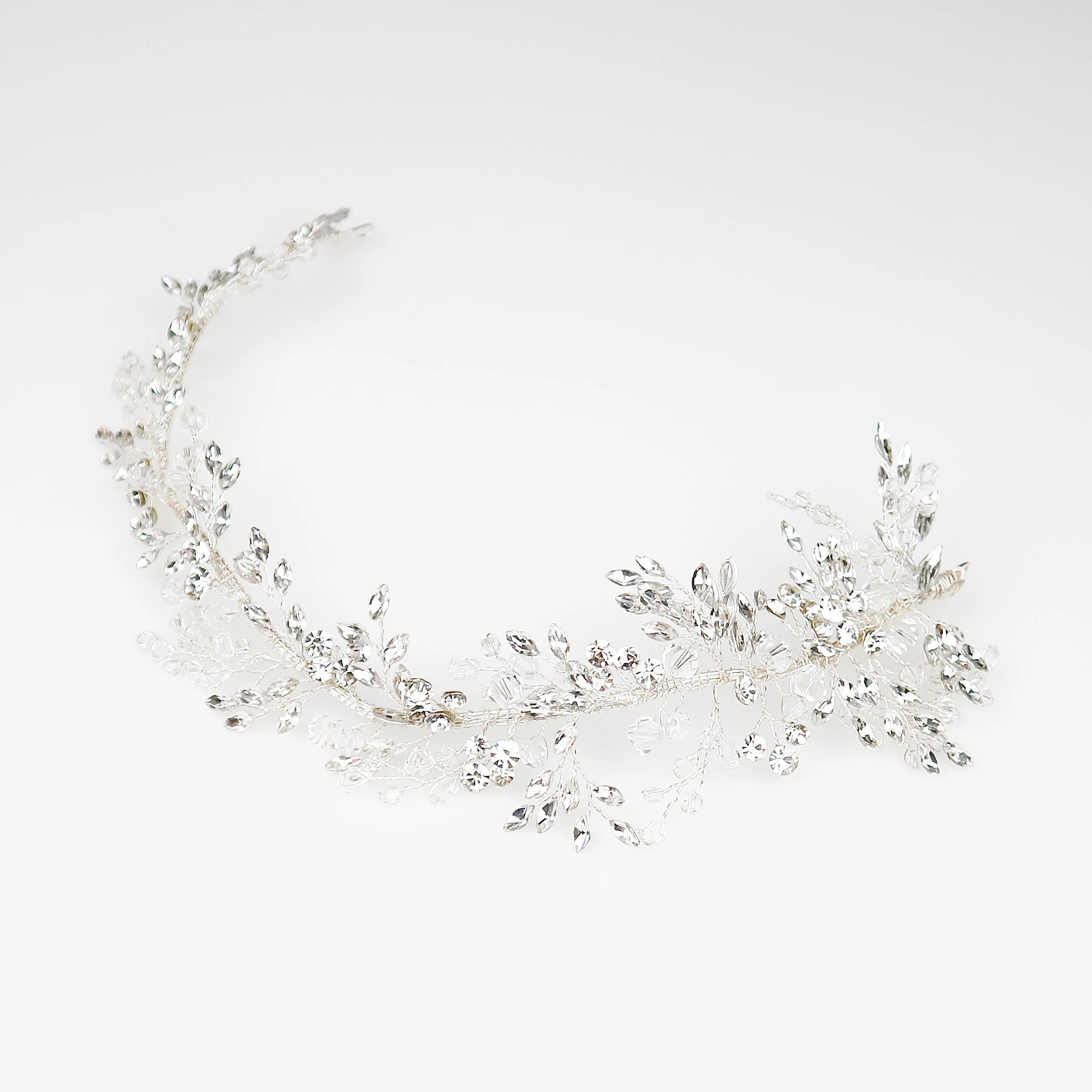 SG0917 Silver Handmade Crystal wedding   Hair Accessories rhinestone