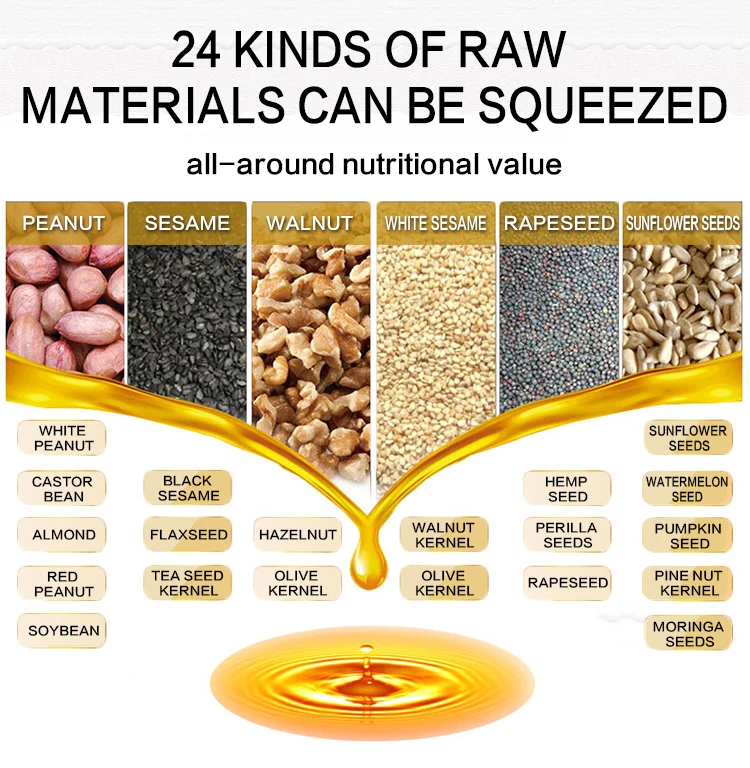 Electricity oil press machine screw press