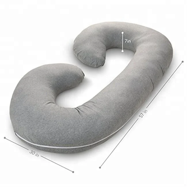 Full 60-Inch Body Pregnancy Pillow - Maternity & Nursing Support Cushion with Washable Cover