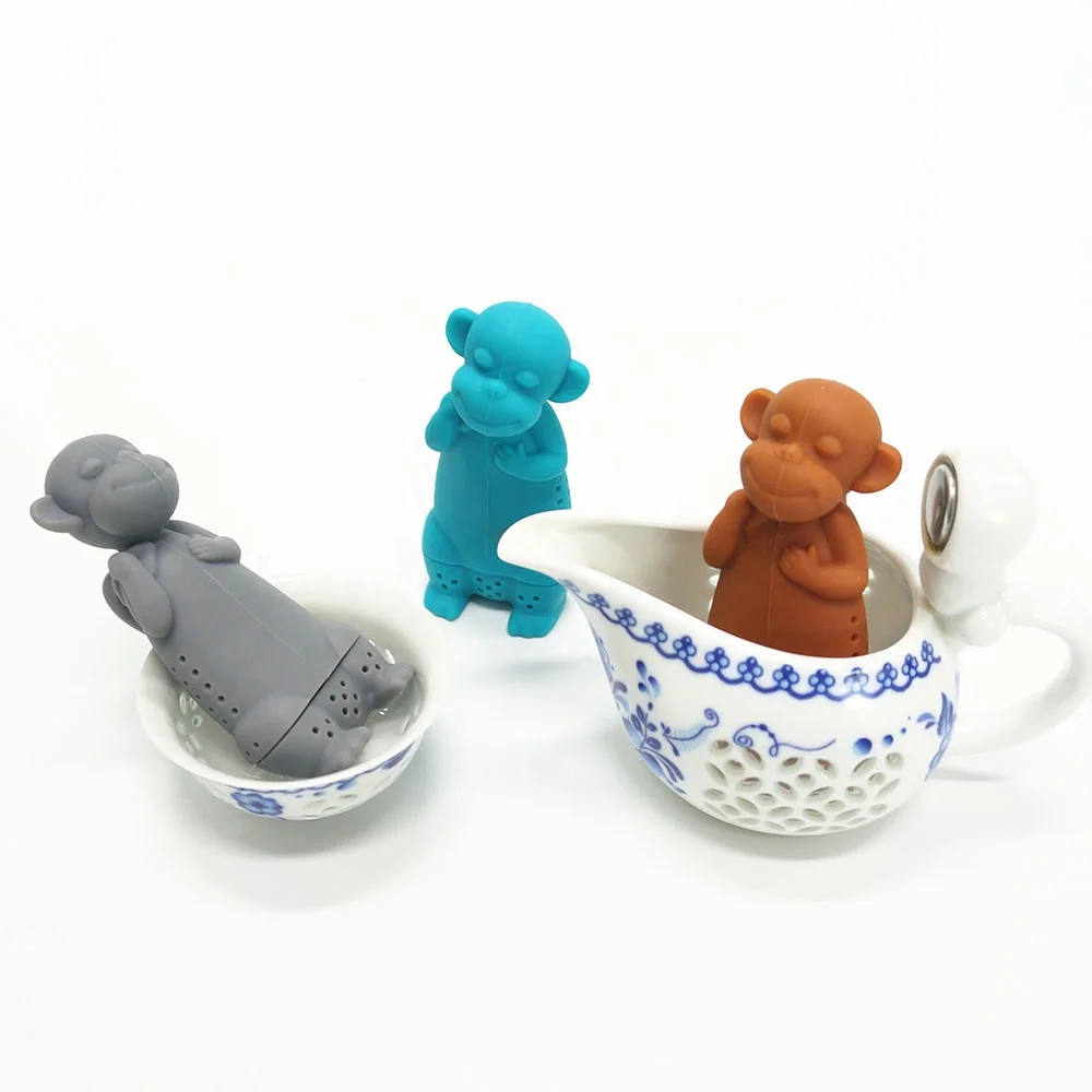 New Arrival BPA Free Animal Shape Tea Maker Loose Leaf Tea Infuser Silicone Tea Infuser