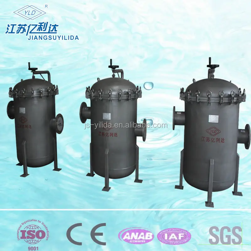 Фильтр для воды с картриджем для нескольких корзин, система фильтрации для сумки с корпусом из нержавеющей стали,