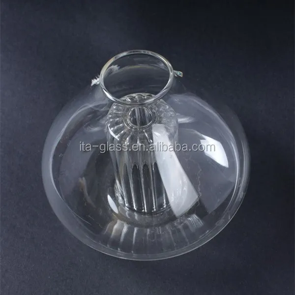 china hot sale new product clear double wall pyrex glass lamp shade,bulk sale glass lamp cover
