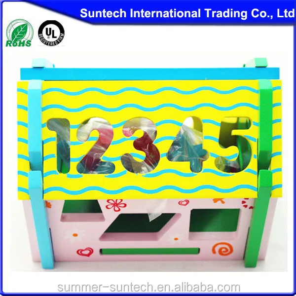 Wooden kids Assembling educational DIY Toys Wisdom House