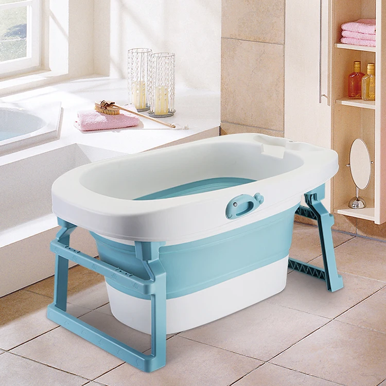 Folding Foldable Collapsible Bathtub Baby Bath Tub