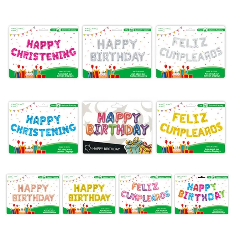 Factory wholesale happy birthday set decorated with decorative balloons