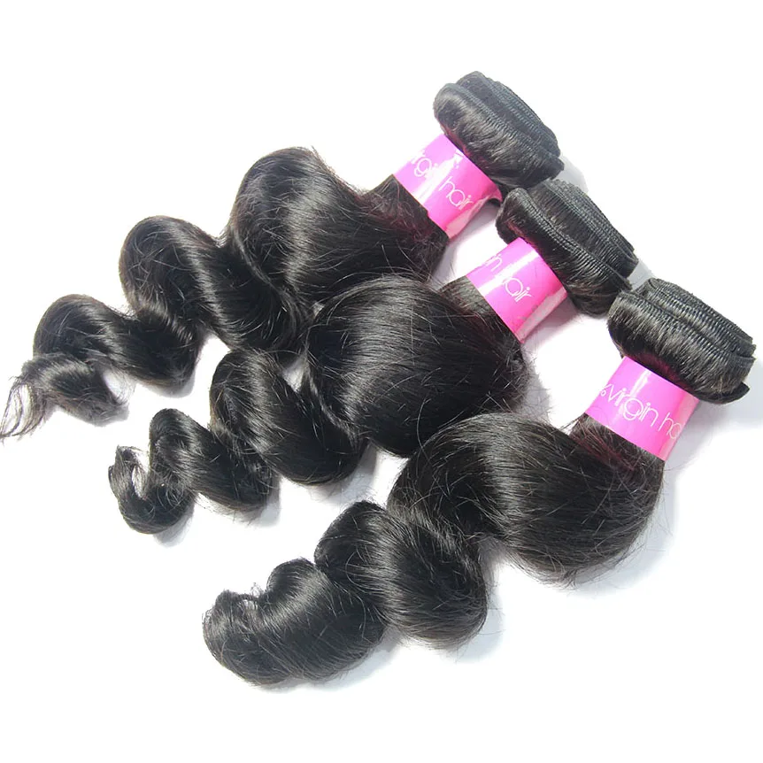 
top product in 2018 unprocessed natural color low luster hair weave can be dyed 