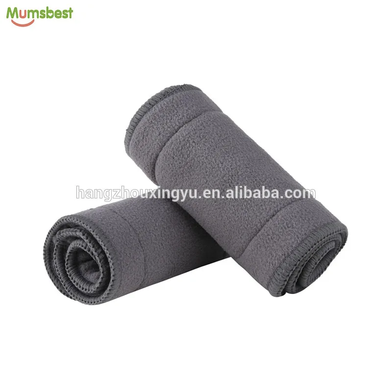 Bamboo Charcoal Liner Inserts washable 5 layer Cloth diaper Insert