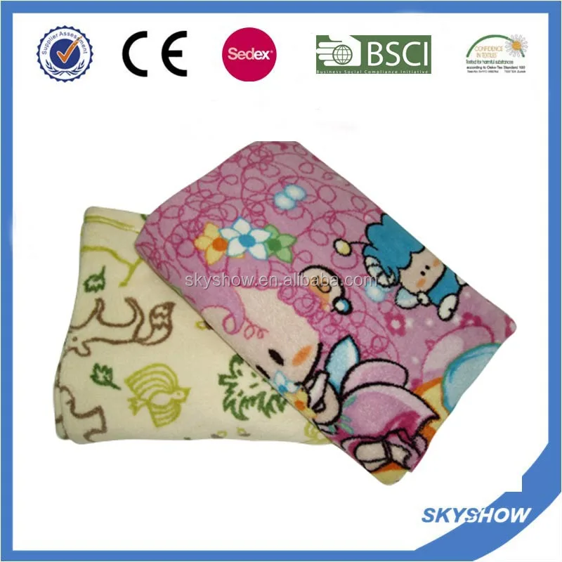 promotion Fleece Polar Cheap Fluffy Blankets Travel, Wholesale, Big Sale Promotional Plaid Blanket