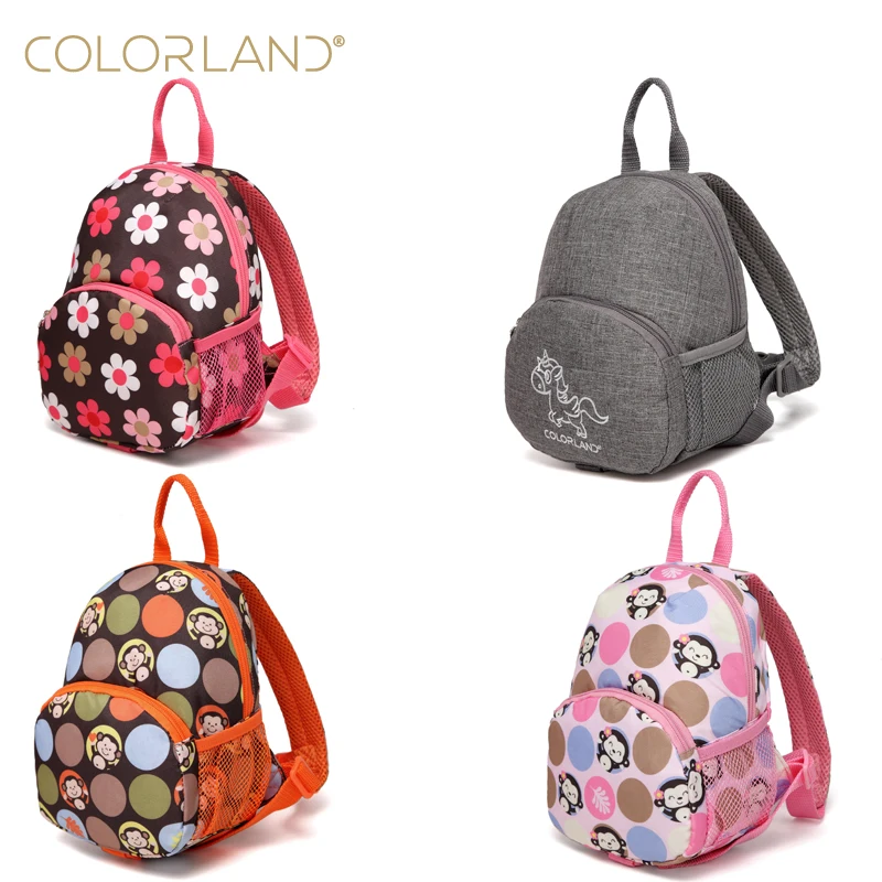 Colorland New Baby Toddler Walking Safety Backpack Little Kid Boys Girls Anti-lost Travel Bag Harness Mini Backpack Stock & OEM